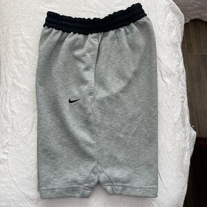 Nike Kids Light Gray Shorts with Black Waistband
